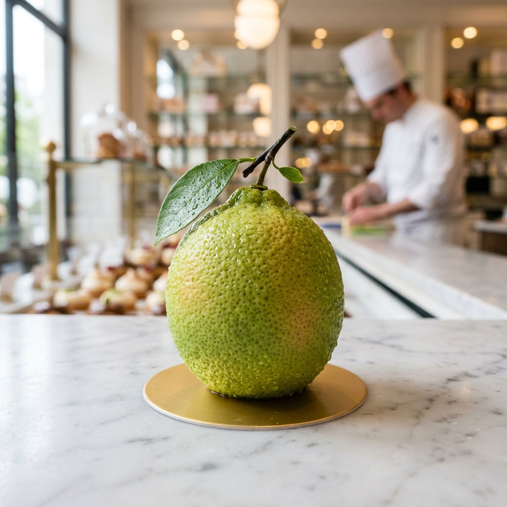 Trompe-l'œil citron vert yuzu menthe