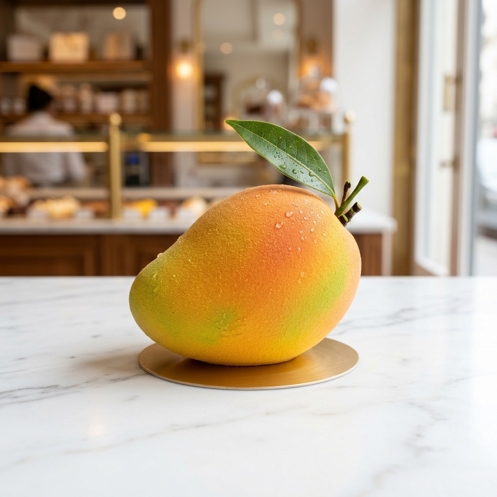 Trompe-l'œil mangue fraîche et passion